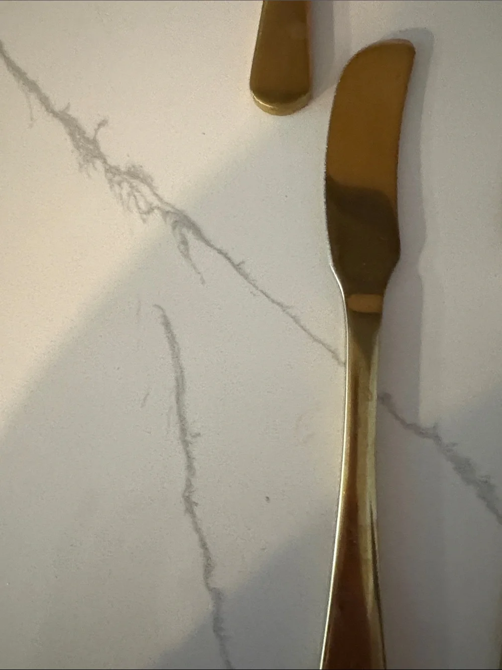 Set of eight Gold toned cheese, serving accessories purchase from pottery barn